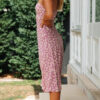 Floral floral split dress