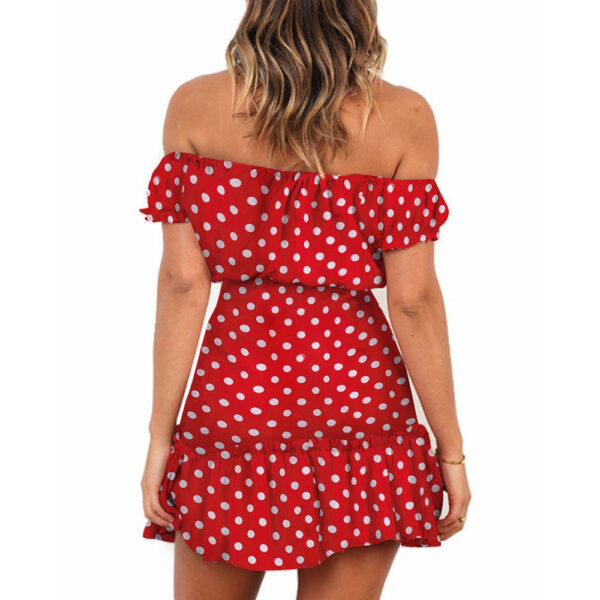 Floral Dress - Tube top shoulder dress