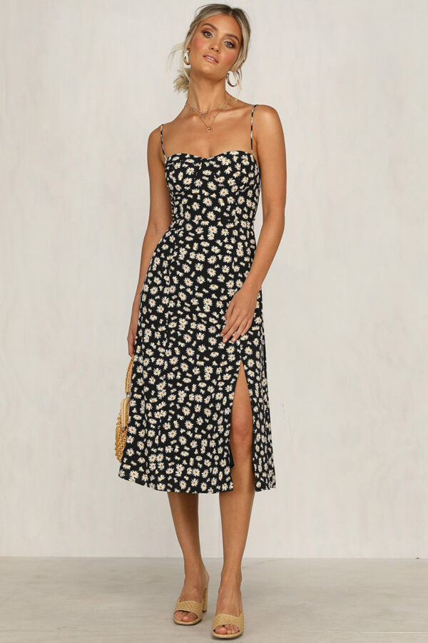 Floral floral split dress