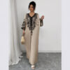 V-neck Positioning Flower Loose Printed Dress