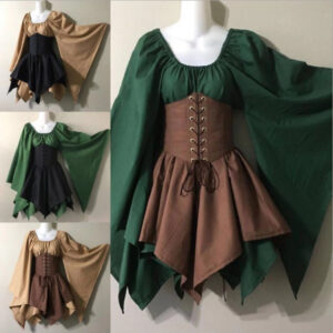 Long Sleeve Women's Renaissance Dress Costume
