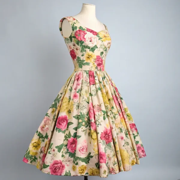 Vintage Rose Tea Dress