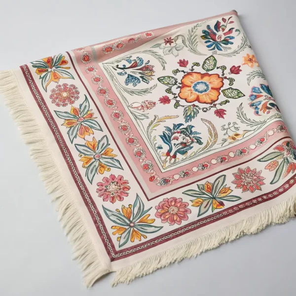 Floral Embroidered Scarf